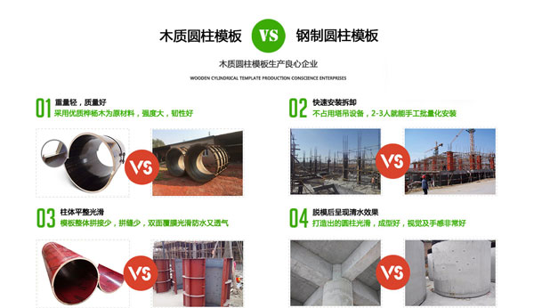 圓柱木模板是否能代替圓柱鋼模板施工 圓柱木模板與圓柱鋼模板優劣勢對比